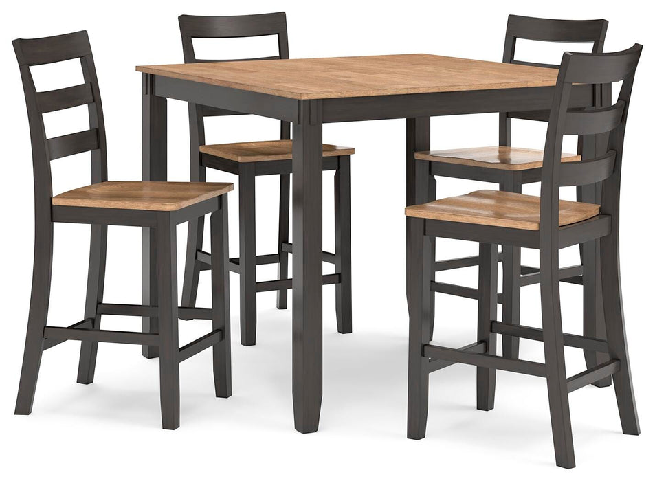 Gesthaven Counter Height Dining Table and 4 Barstools (Set of 5) - Pierce Furniture Gallery
