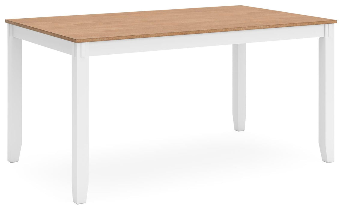 Gesthaven Dining Table with 4 Chairs and Bench (Set of 6) - Pierce Furniture Gallery