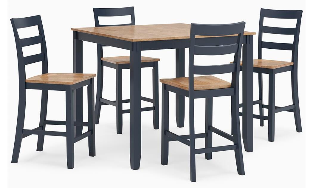 Gesthaven Counter Height Dining Table and 4 Barstools (Set of 5) - Pierce Furniture Gallery