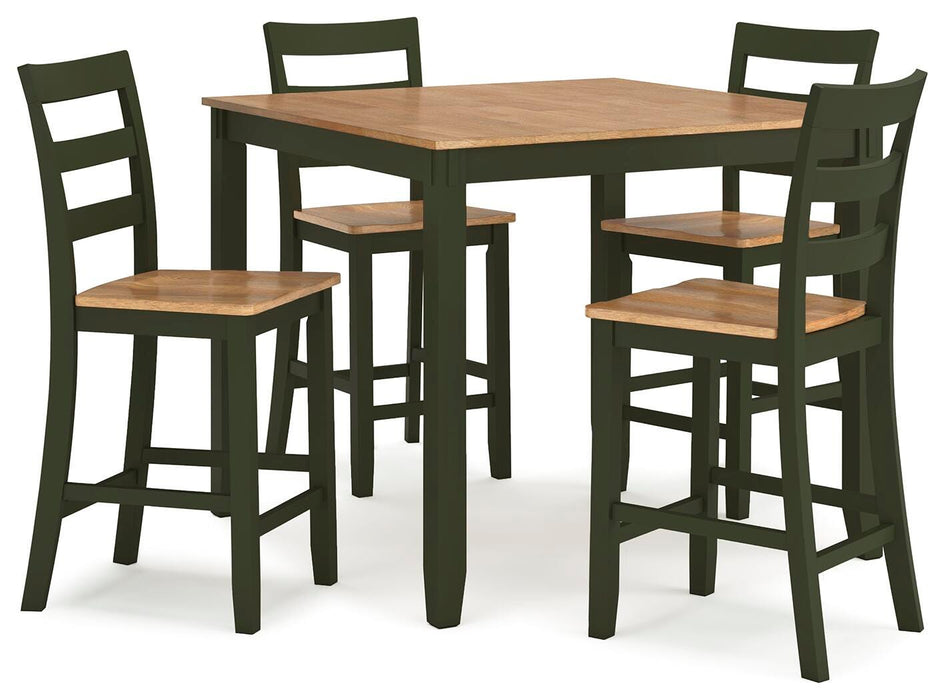 Gesthaven Counter Height Dining Table and 4 Barstools (Set of 5) - Pierce Furniture Gallery
