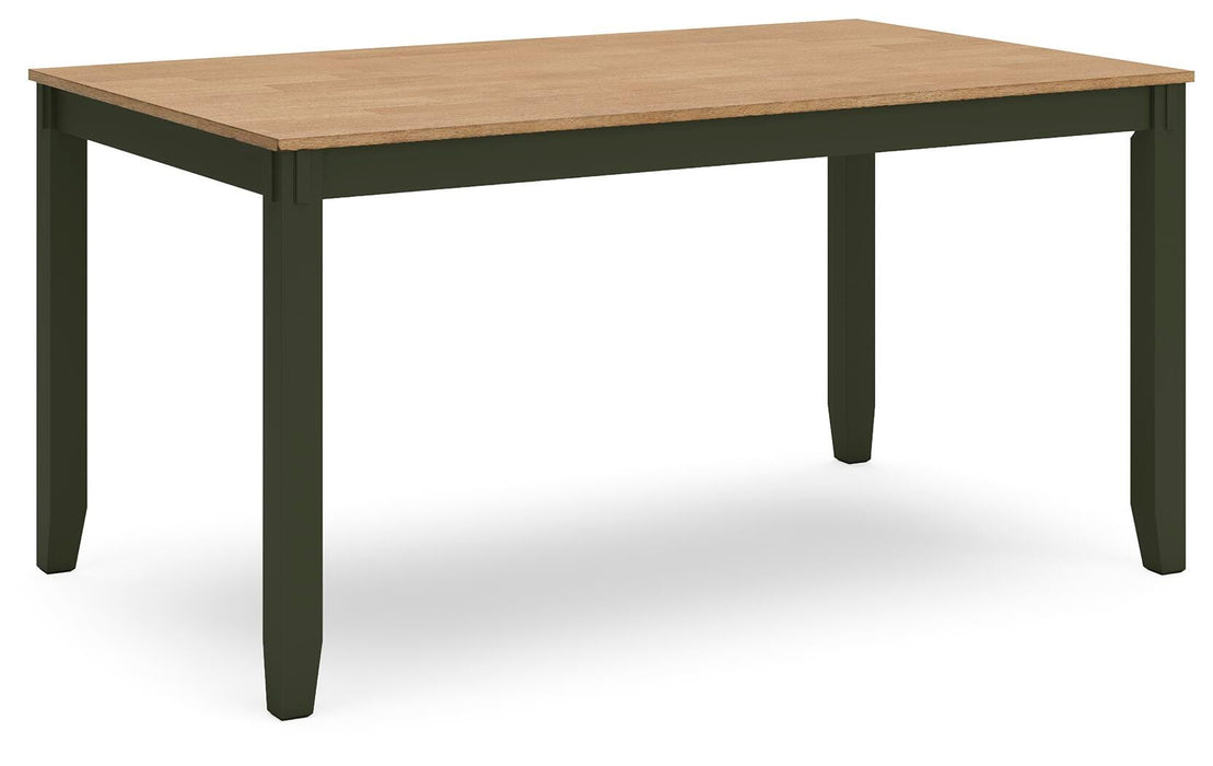 Gesthaven Dining Table with 4 Chairs and Bench (Set of 6) - Pierce Furniture Gallery