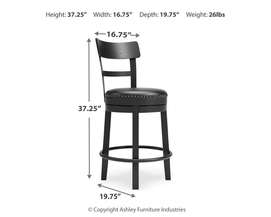 Valebeck Counter Height Bar Stool - Pierce Furniture Gallery