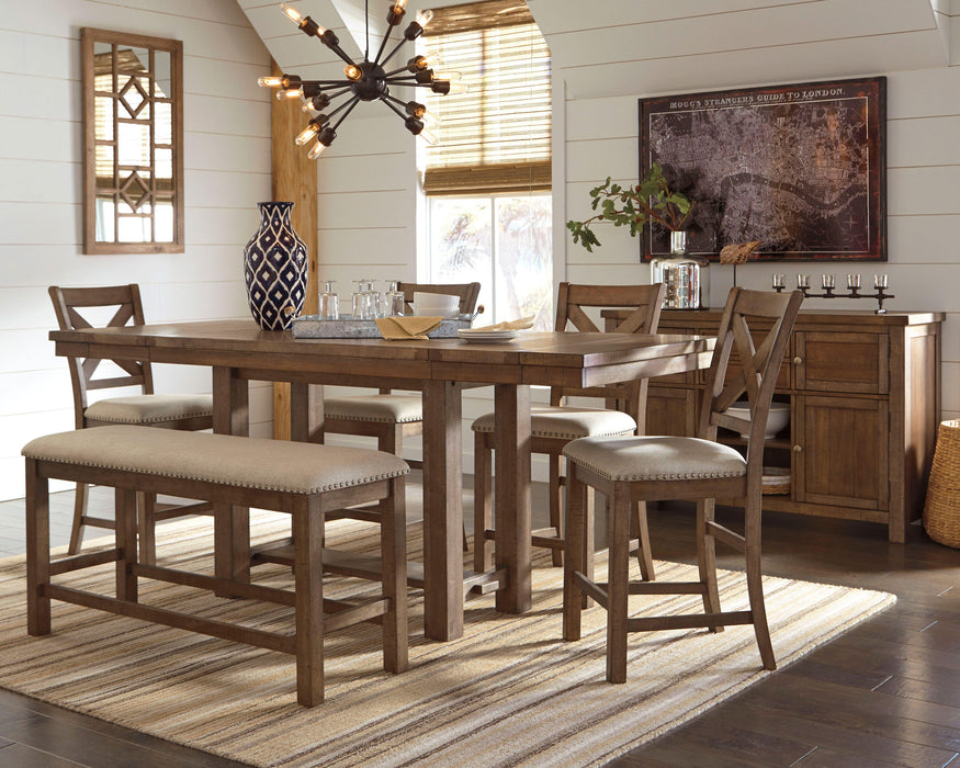 Moriville Counter Height Dining Set - Pierce Furniture Gallery