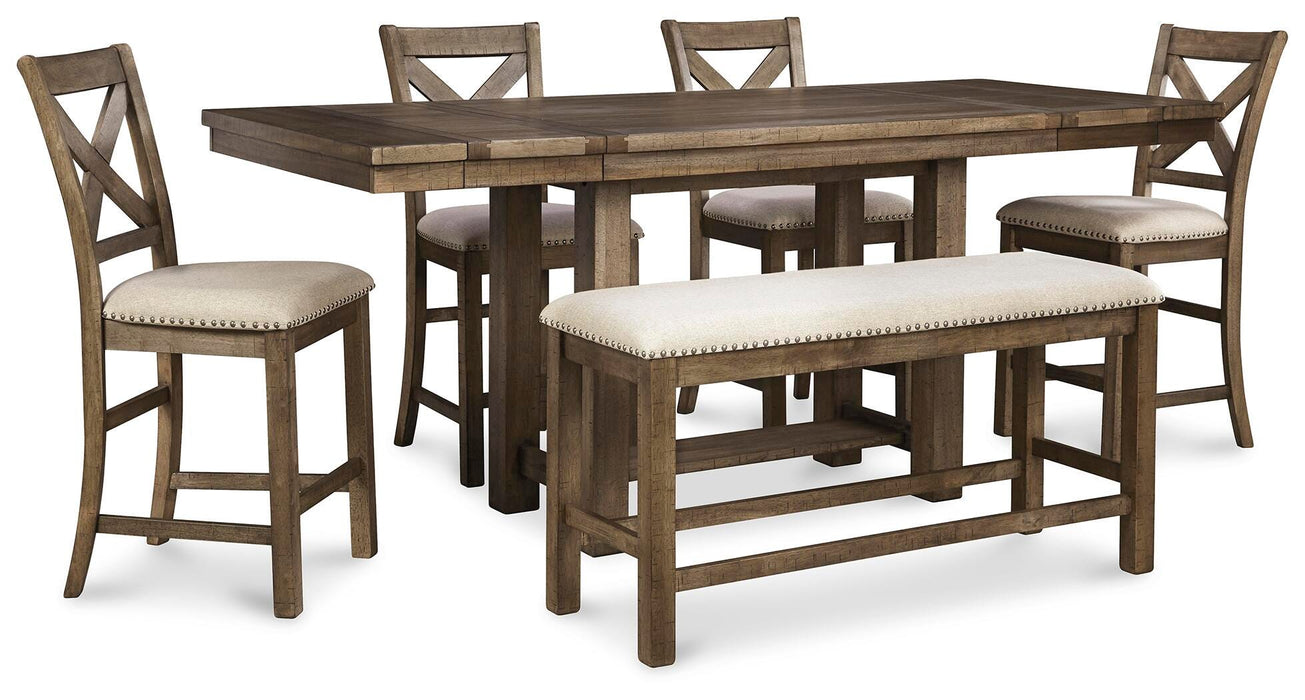 Moriville Counter Height Dining Set - Pierce Furniture Gallery