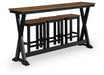 Wildenauer Counter Height Dining Table and 3 Barstools Set - Pierce Furniture Gallery