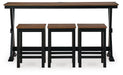 Wildenauer Counter Height Dining Table and 3 Barstools Set - Pierce Furniture Gallery