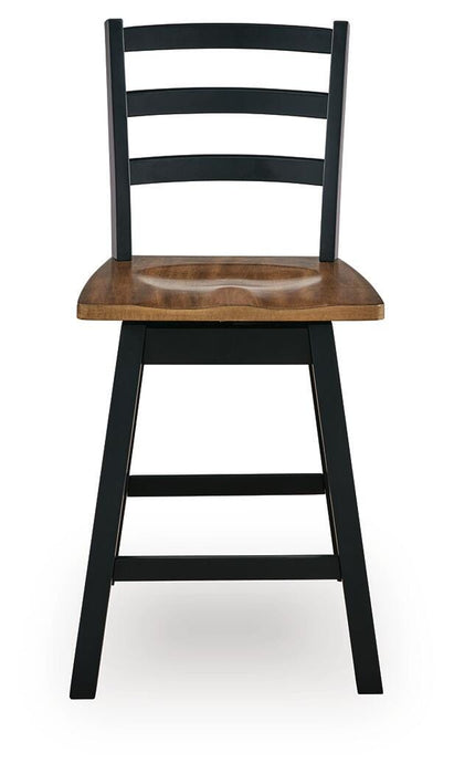 Wildenauer Counter Height Swivel Barstool - Pierce Furniture Gallery