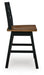 Wildenauer Counter Height Swivel Barstool - Pierce Furniture Gallery