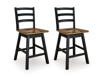Wildenauer Counter Height Swivel Barstool - Pierce Furniture Gallery