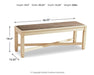 Bolanburg Dining Bench - Pierce Furniture Gallery