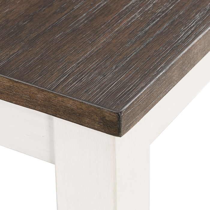 Martin 5pc Counter Set (Dark Brown Top - White Base)