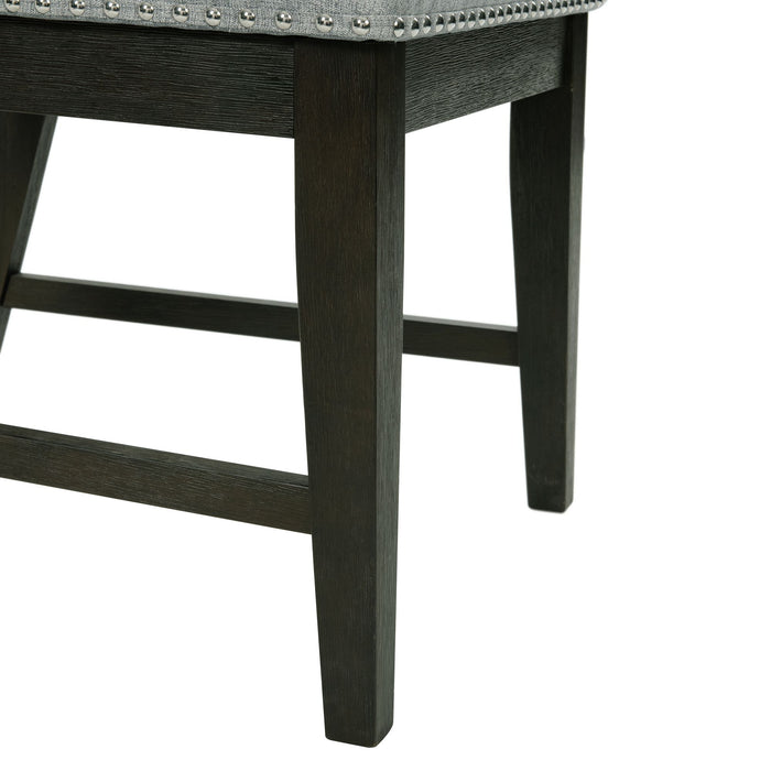 Donovan Upholstery Side Chair Dark (2 Per Pack) - Pierce Furniture Gallery