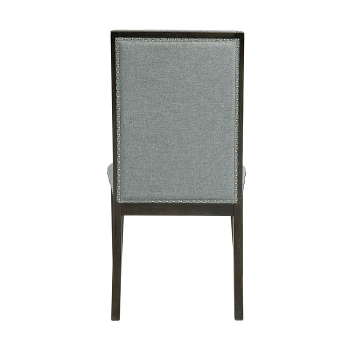 Donovan Upholstery Side Chair Dark (2 Per Pack) - Pierce Furniture Gallery