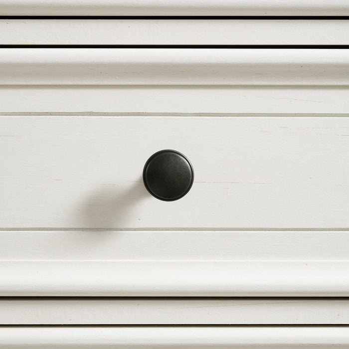 Eastwood Youth 5-Drawer Chest in Brown and Off-White - Pierce Furniture Gallery