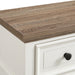 Eastwood Youth 5-Drawer Chest in Brown and Off-White - Pierce Furniture Gallery