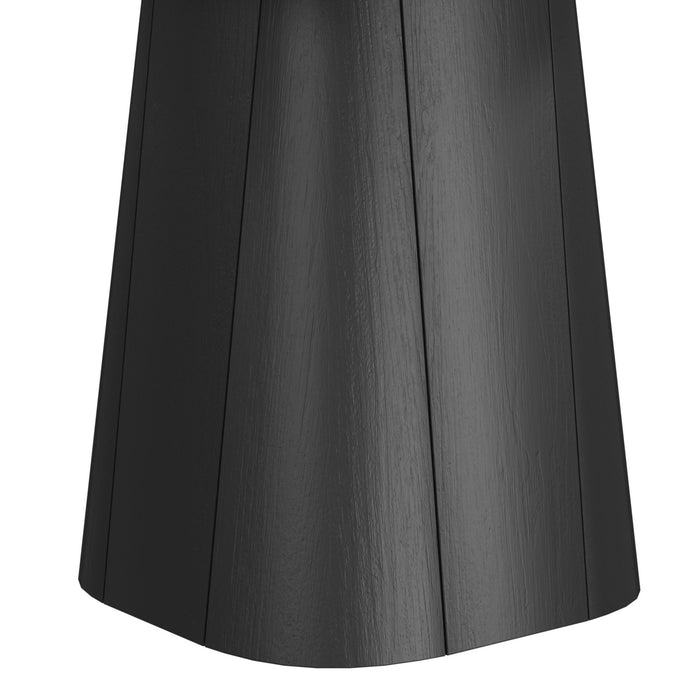 Edison End Table in White and Black - Pierce Furniture Gallery