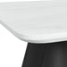 Edison End Table in White and Black - Pierce Furniture Gallery