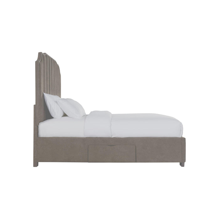 Harper Queen Upholstered Storage Bed - Pierce Furniture Gallery
