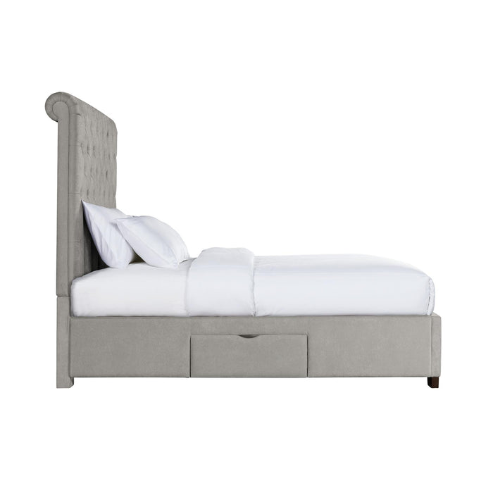 Waldorf Queen Upholstered Storage Bed - Pierce Furniture Gallery