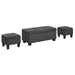 Ethan 3PK Storage Ottoman in Charcoal image