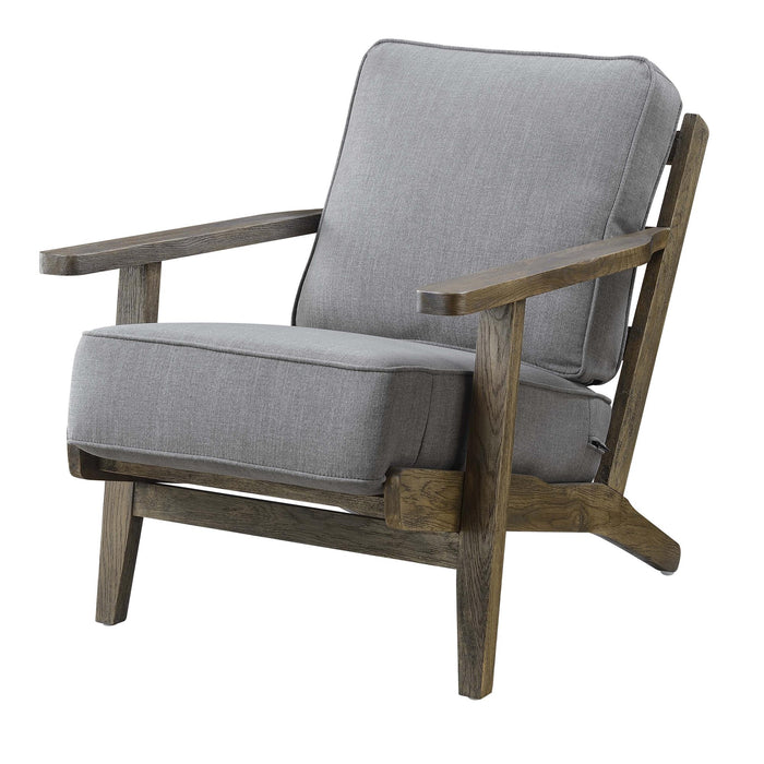 Metro Accent Chair in Slate w/ Antique Legs