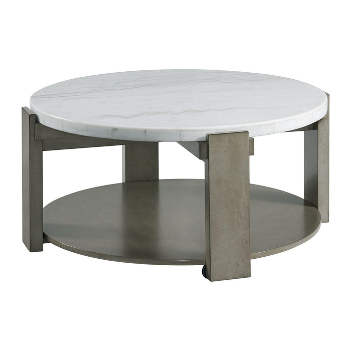 Rosamel Round Coffee Table in Ash Brown - Pierce Furniture Gallery