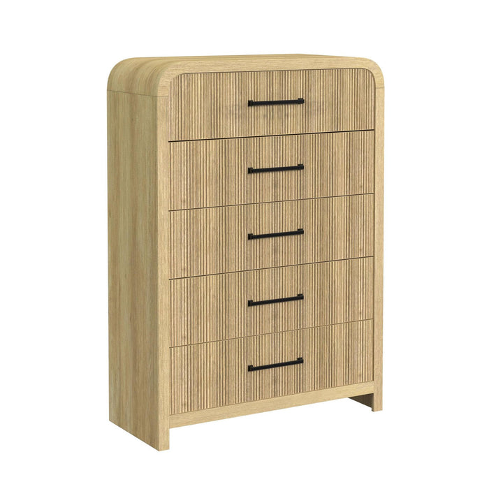 Ridgemont 5-Drawer Chest in Natural