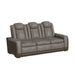 Lantana 3PC Living Room Set in Rocky Grey/Brown-Sofa, Loveseat & Recliner - Pierce Furniture Gallery