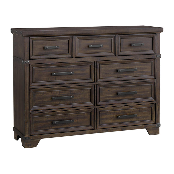 Colorado City 9-Drawer Dresser in Charcoal - Pierce Furniture Gallery