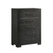 Allan 5-Drawer Chest in Black - Pierce Furniture Gallery