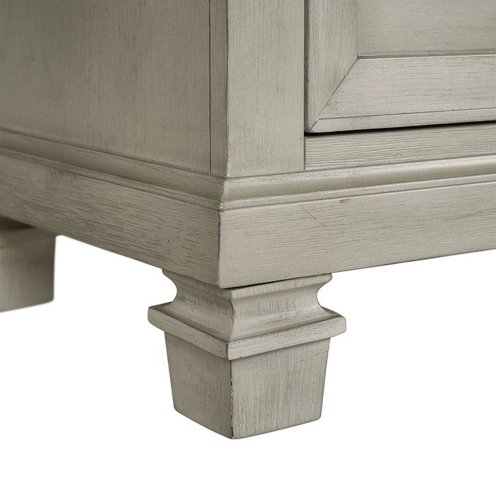 Farmington Panel Bedroom Set in Medium Brown and Washed Stone