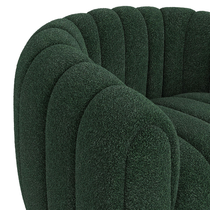 Flamingo Swivel Chair in Ching Hunter Green