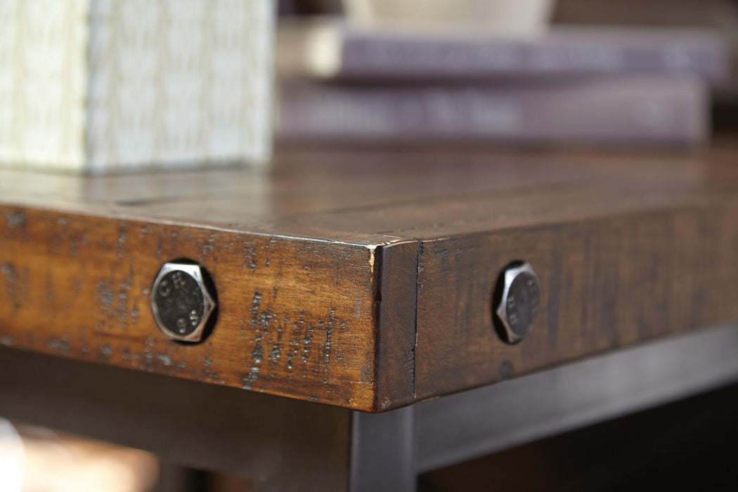Flexsteel Carpenter Rectangular Coffee Table in Rustic Brown