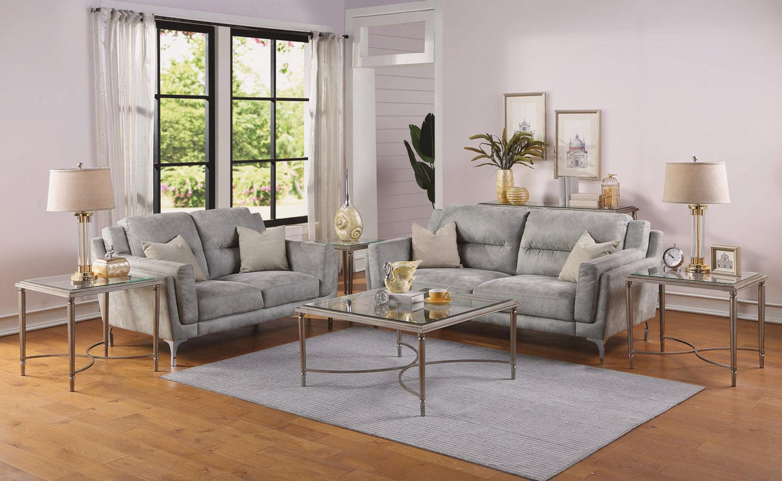 Flexsteel Piper Sofa Table in Gray - Pierce Furniture Gallery