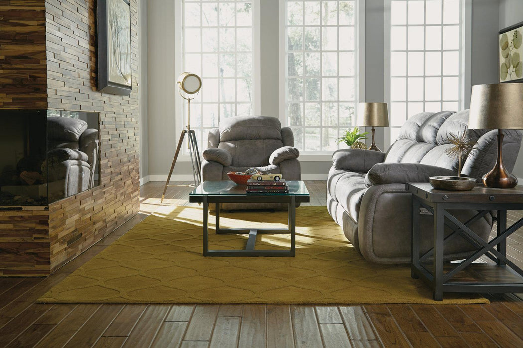 Flexsteel Carpenter End Table in Rustic Brown