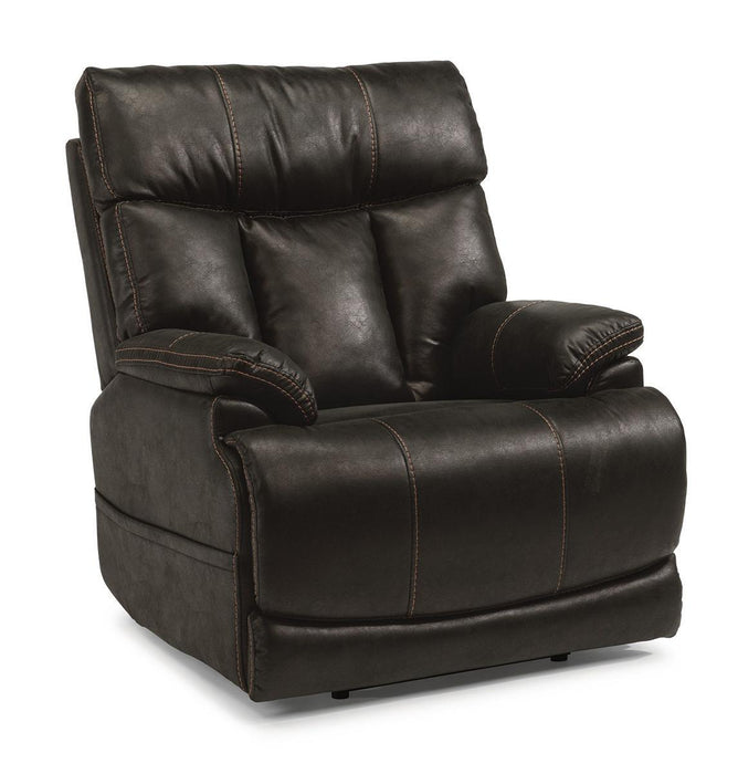 Flexsteel Clive Power Recliner with Power Headrest and Lumbar