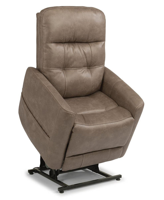 Flexsteel Kenner Power Lift Recliner with Power Headrest and Lumbar