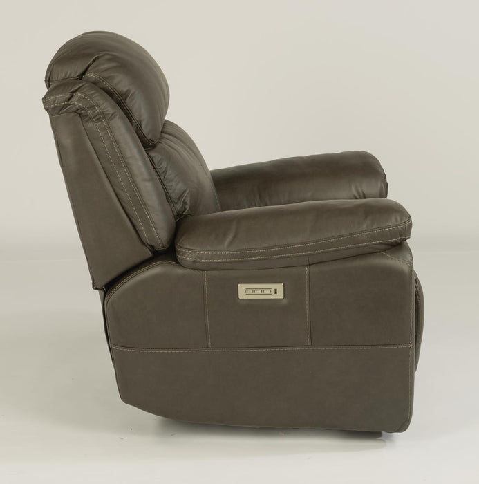 Flexsteel Latitudes Elijah Leather Power Recliner w/Power Headrest