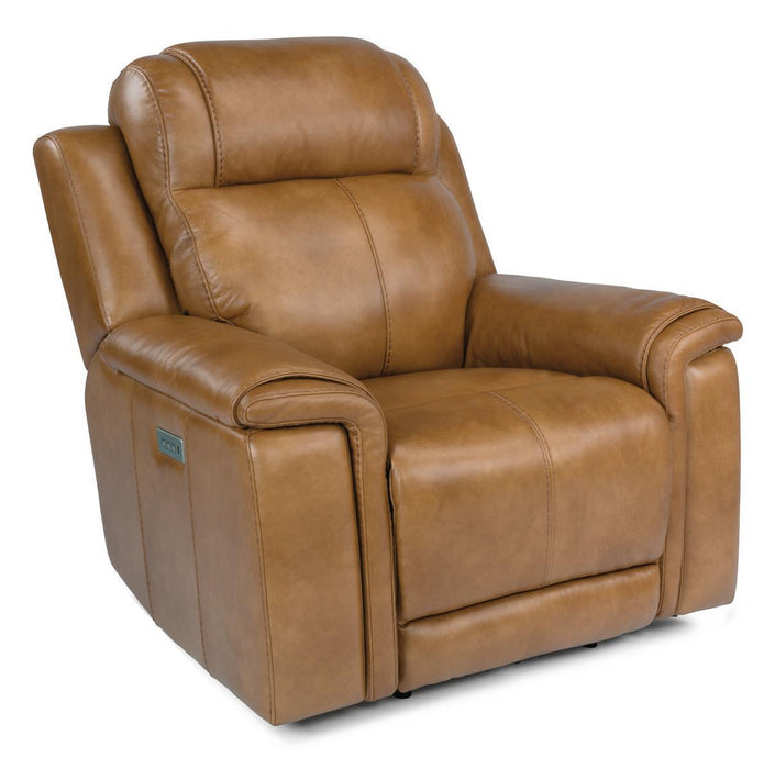 Flexsteel Latitudes Kingsley Leather Power Recliner w/Power Headrest