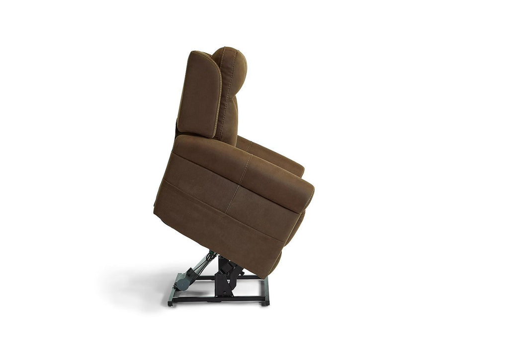 Flexsteel Stewart Power Lift Recliner with Power Headrest and Lumbar