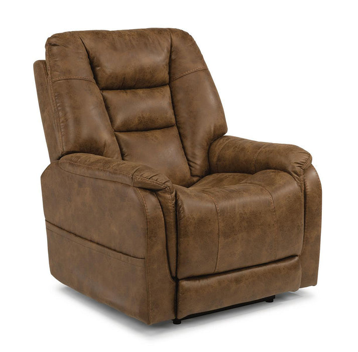 Flexsteel Theo Power Recliner with Power Headrest and Lumbar image