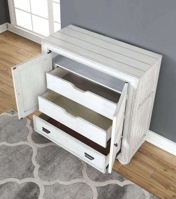 Flexsteel Wynwood Harmony Media Chest in White Wood