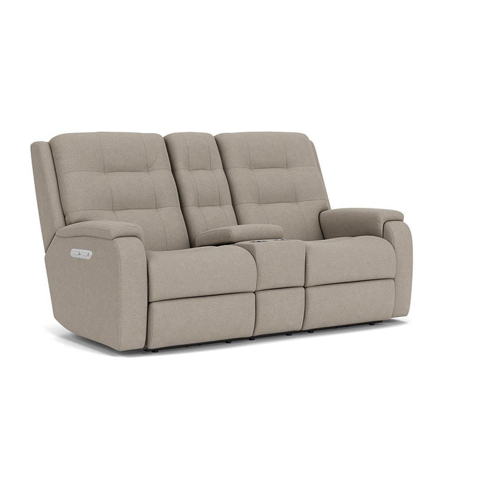 Arlo 2810-601L Power Reclining Loveseat with Console & Power Headrests & Lumbar