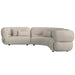 Four Seasons RHF Loveseat in Woolen Camel with 2 Pillows - Pierce Furniture Gallery