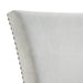 Francesca Rectangular Dining Grey Velvet Side Chair W/ Nailhead Trim (2 Per Pack) - Pierce Furniture Gallery