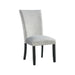 Francesca Rectangular Dining Grey Velvet Side Chair W/ Nailhead Trim (2 Per Pack) - Pierce Furniture Gallery