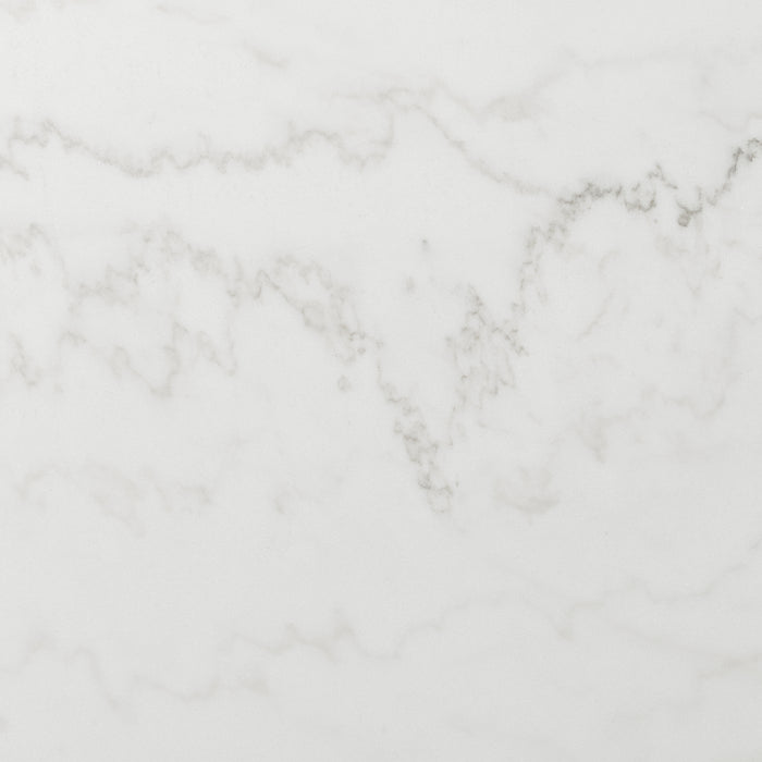 Francesca White Marble Square 5PC Counter Height Dining Set-Table & Four Grey Velvet Chairs