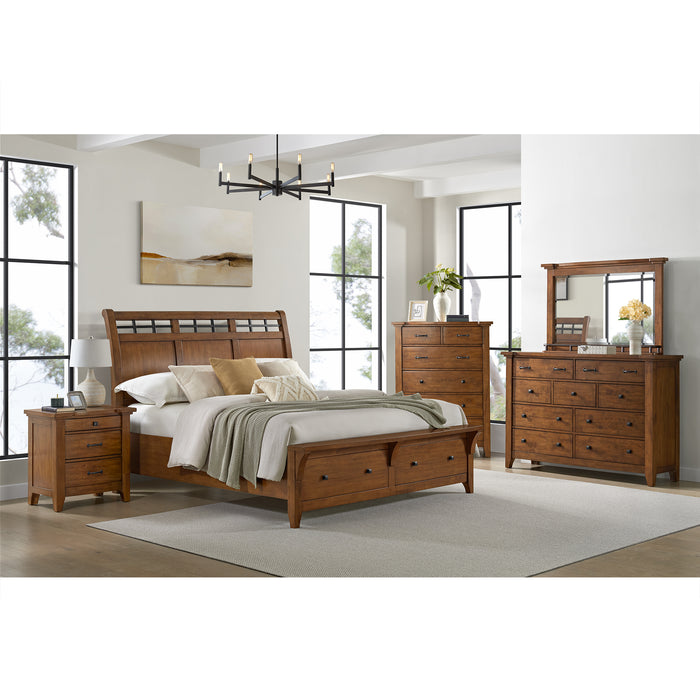 Gage 6-Drawer Chest in Chestnut - Pierce Furniture Gallery