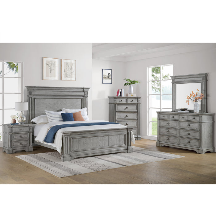 Glenmore 5-Drawer Chest in Aged Grey