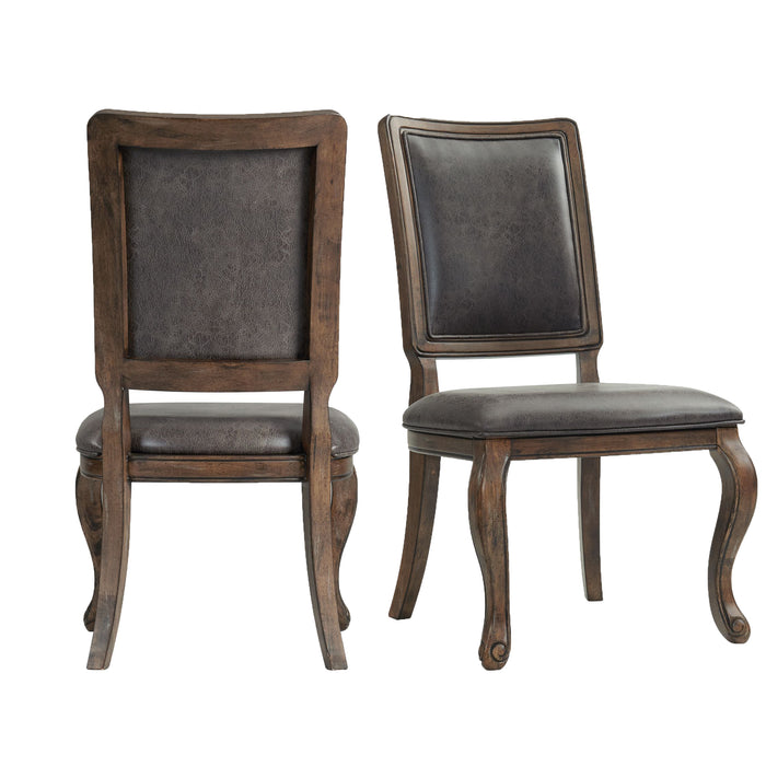Gramercy Dining Rectangle Back Chair w/PU Back (2pcs Per Carton) - Pierce Furniture Gallery
